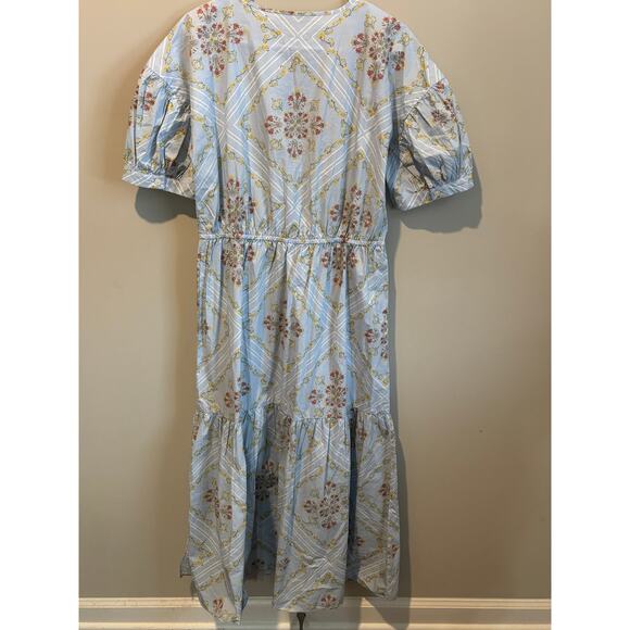 100% Cotton Dress by Loft - Size M - Beautiful Midi Length - Picture 4 of 5